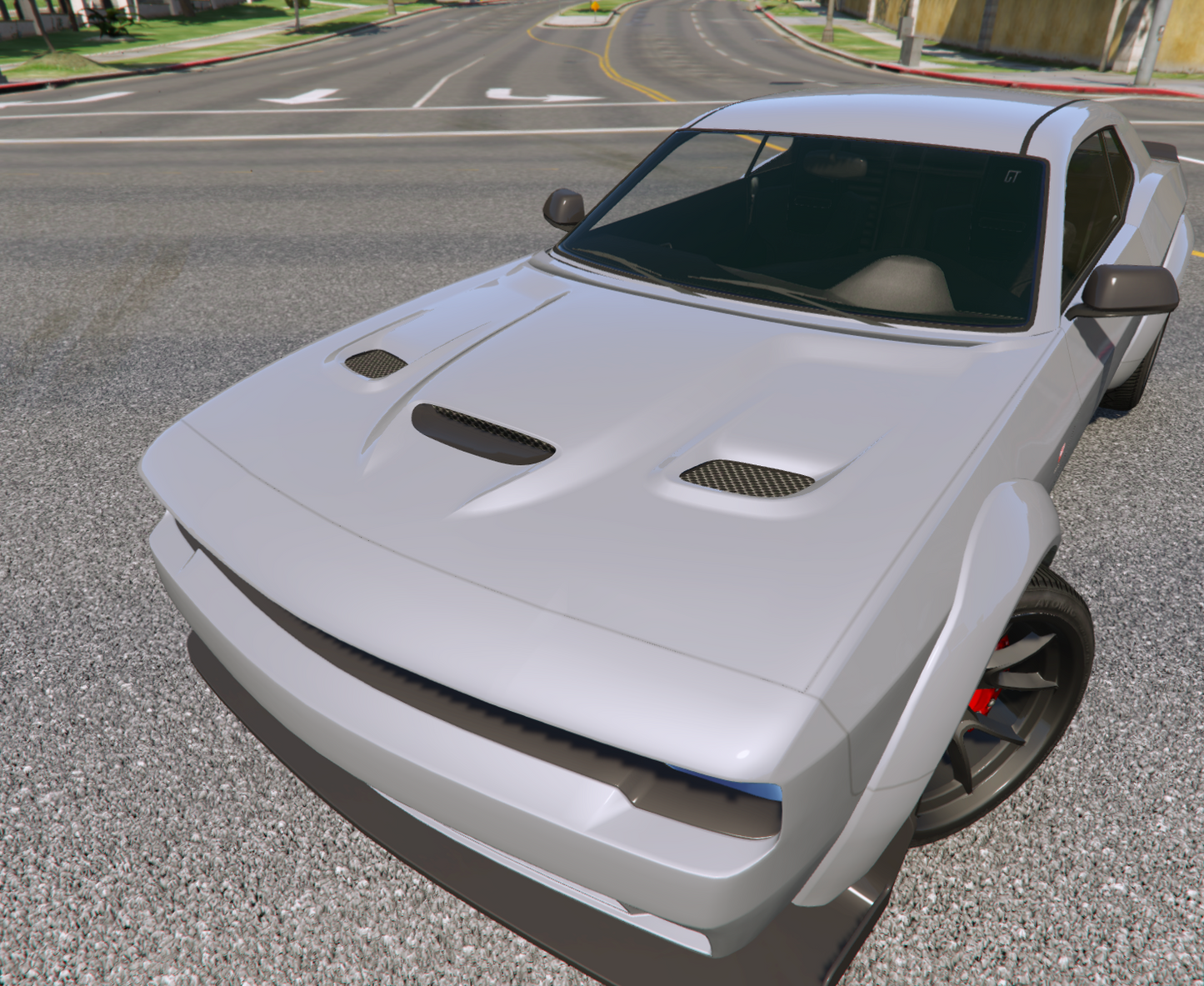 Scat-like hood/bonnet for Bravado Gauntlet Hellfire