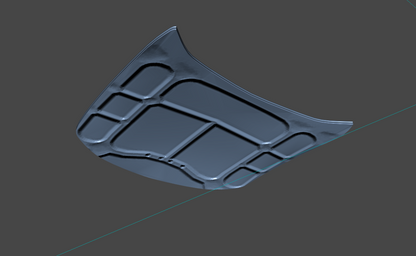 Gauntlet Hellcat-like hood/bonnet for Bravado Buffalo STX